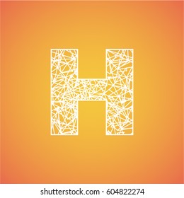 Net font from a typeset, vector font