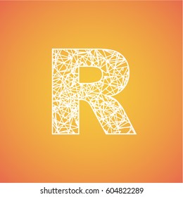 Net font from a typeset, vector font