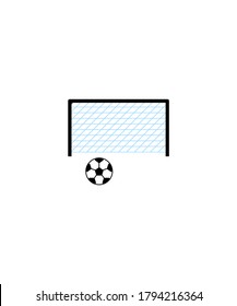 net with football icon,vector best flat icon.