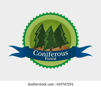 net forest sticker, emblem, camping