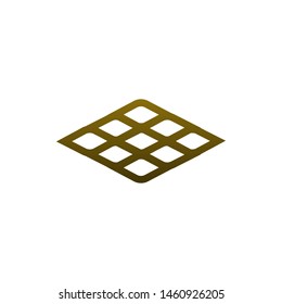 Net geometry with unique shapes. A logo for your brand and business.
