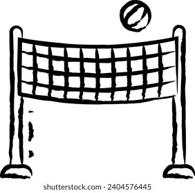 Net hand drawn vector illustration