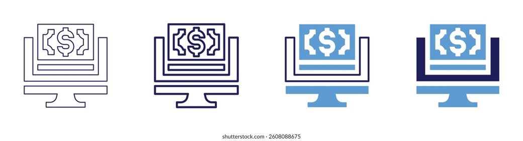 Net promoter​ icon in 4 different styles. Thin Line, Line, Bold Line, Duotone. Duotone style. Editable stroke.