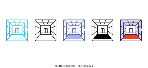 Diseño de icono de red con fondo blanco Ilustración de stock
