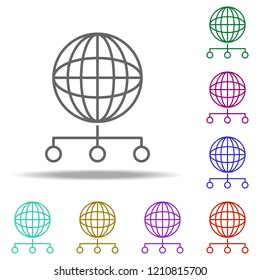 net icon. Elements of business in multi color style icons. Simple icon for websites, web design, mobile app, info graphics