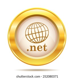 .net icon. Internet button on white background. EPS10 vector. 