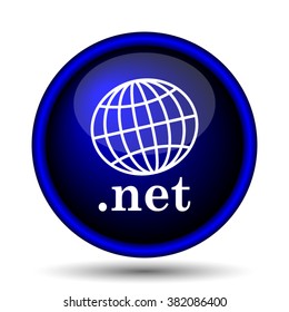 .net icon. Internet button on white background. EPS10 vector
