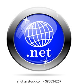 .net icon. Internet button on white background. EPS10 vector