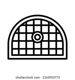 Net Icon. Line Art Style Design Isolated On White Background