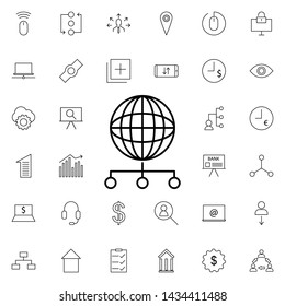 net icon. Universal set of business for website design and development, app development
