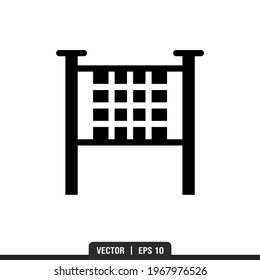 Vector de icono de red, plantilla de logotipo de ilustración en estilo de moda. Idóneo para muchos fines.