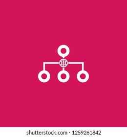 net icon vector. net sign on pink background. net icon for web and app