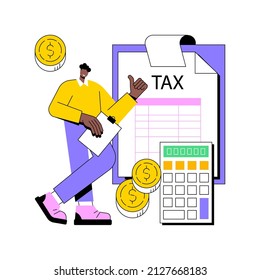 Net Income Calculating Abstract Concept Vector Illustration. Salary Calculation, Net Income Formula, Take Home Pay, Corporate Accounting, Calculating Earnings, Profit Estimation Abstract Metaphor.