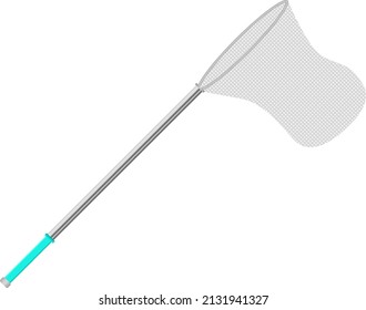 Net for insects, illustration, vector on a white background.