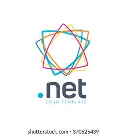 Net Logo. Networking Logo. Loop Logo. Technology Logo