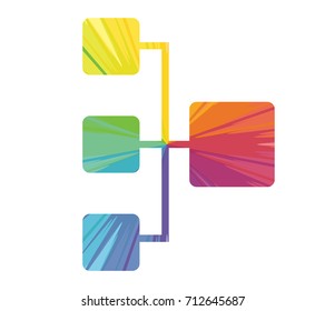 net multicolored abstract icon