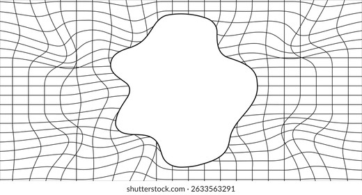 The net pattern is damaged and has holes. Usually occurs on racket nets