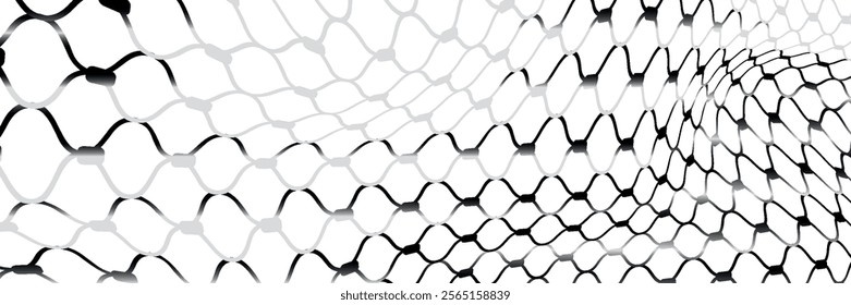 Net pattern. Rope net vector silhouette. Soccer, football, volleyball, tennis and tennis net pattern.