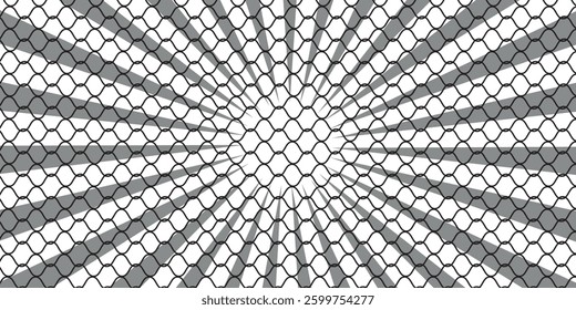 Net pattern. Rope net vector silhouette. Soccer, football, volleyball, tennis and tennis net pattern.
