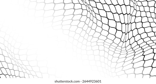 Padrão líquido. Silhueta de vetor de rede de corda. Futebol, futebol, voleibol, tênis e tênis. Pescador caçando textura ou padrão de corda de rede.