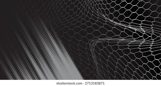 Net pattern. Rope net vector silhouette. Soccer, football, volleyball, tennis and tennis net pattern. Fisherman hunting net rope texture or pattern.