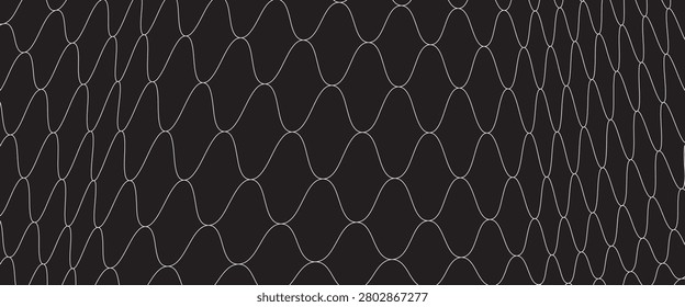 Net pattern. Rope net vector silhouette. Soccer, football, volleyball, tennis and tennis net pattern. Fisherman hunting net rope texture or pattern.