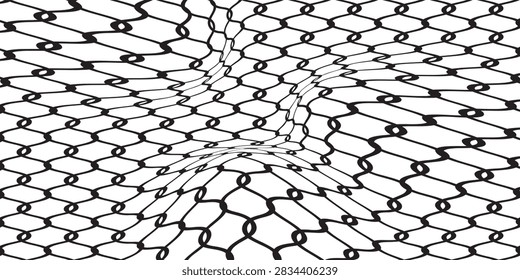 Net pattern. Rope net vector silhouette. Soccer, football, volleyball, tennis and tennis net pattern.eps 10