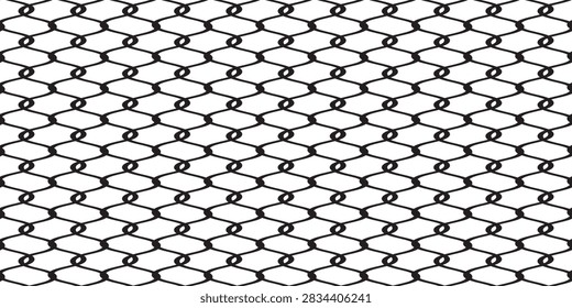Net pattern. Rope net vector silhouette. Soccer, football, volleyball, tennis and tennis net pattern.eps 10