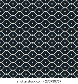 Net Pattern. Seamless Vector Background.