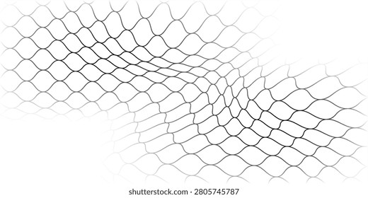 Net pattern. Vector silhouette of a rope net. Football, soccer, volleyball, tennis and tennis net patterns.