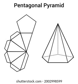 the net of a pentagonal pyramid