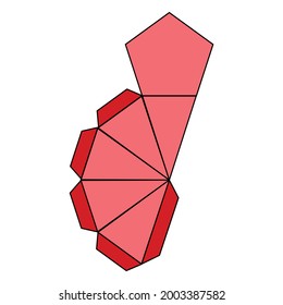 Net For A Pentagonal Pyramid