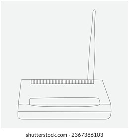 Net Power Router,  Vector,  Line,  Art