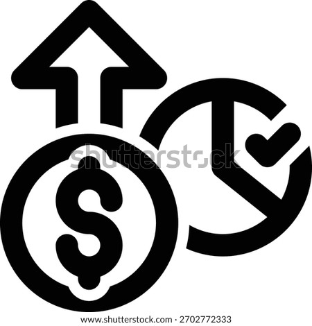Net Profit, Gross Profit, Profit Margin Outline Icon