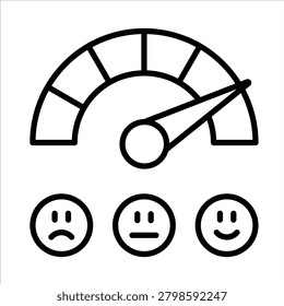 Net Promoter Score icon line vector illustration