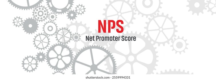 Net promoter score text on white background