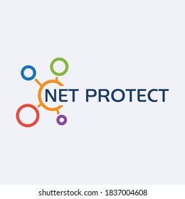 Plantilla vectorial de diseño para protección de logotipos, icono