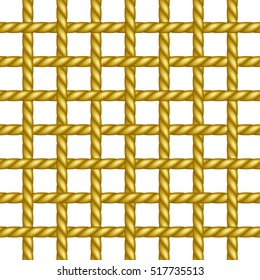 Net of rope in brown design 