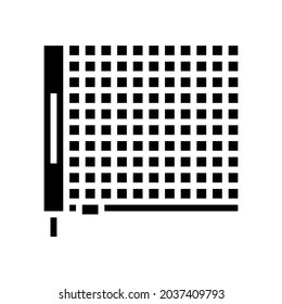 net tennis accessory glyph icon vector. net tennis accessory sign. isolated contour symbol black illustration