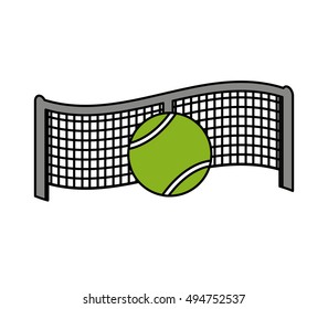 net tennis sport equipment icon vector illustration design