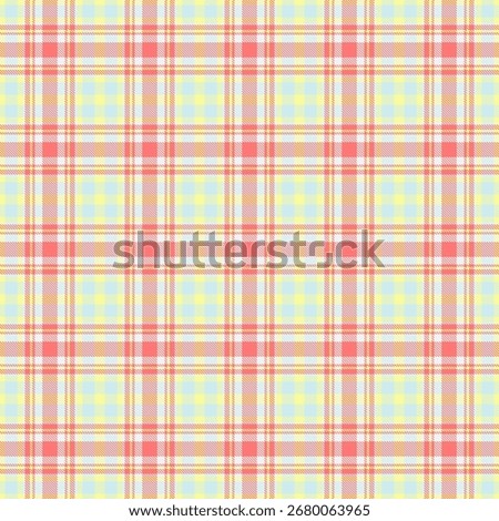 Net textile fabric vector, handmade seamless tartan texture. Aesthetic plaid check pattern background in red and lime colors palette.