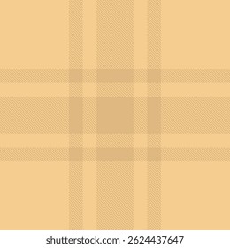 Vetor de verificação de textura líquida, tecido de mesa padrão sem emenda. Tela de tartan de fundo de cozinha revestida com paleta de cor âmbar.