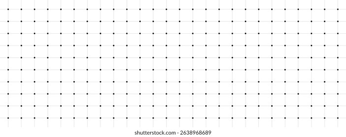 Net texture pattern on black background. Net texture pattern for backdrop and wallpaper. Realistic net pattern with white squares. Geometric background, vector illustration
