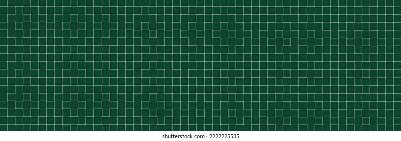 Net texture pattern on green background. Net texture pattern for backdrop and wallpaper. Realistic net pattern with black squares. Geometric background, vector illustration