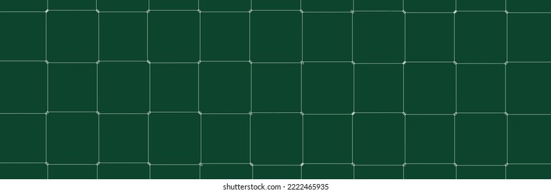 Net texture pattern on green background. Net texture pattern for backdrop and wallpaper. Realistic net pattern with black squares. Geometric background, vector illustration