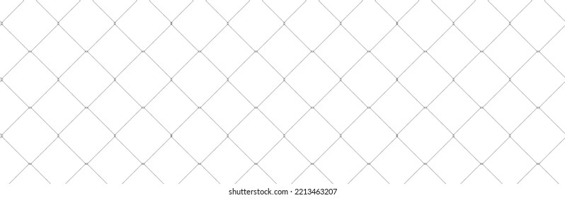 Net texture pattern on white background. Net texture pattern for backdrop and wallpaper. Realistic net pattern with black squares. Geometric background, vector illustration