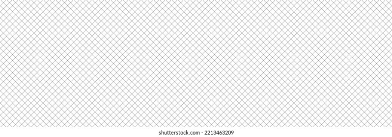 Net texture pattern on white background. Net texture pattern for backdrop and wallpaper. Realistic net pattern with black squares. Geometric background, vector illustration