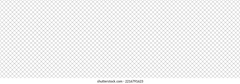 Net texture pattern on white background. Net texture pattern for backdrop and wallpaper. Realistic net pattern with black squares. Geometric background, vector illustration