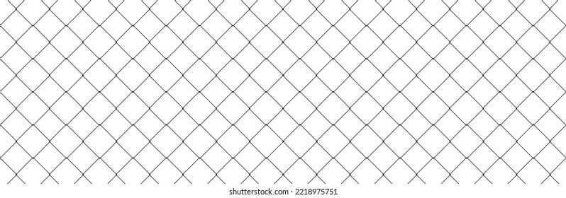 Net texture pattern on white background. Net texture pattern for backdrop and wallpaper. Realistic net pattern with black squares. Geometric background, vector illustration