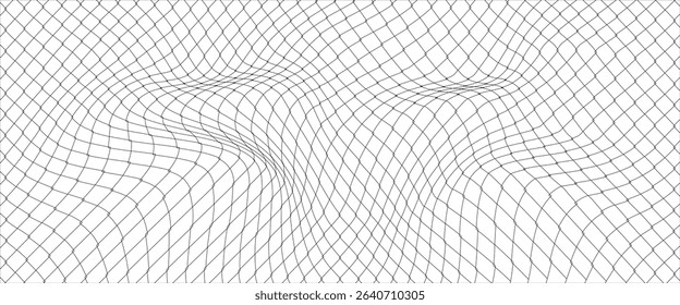 Net texture pattern on white background. Net texture pattern for backdrop and wallpaper. Realistic net pattern with black squares